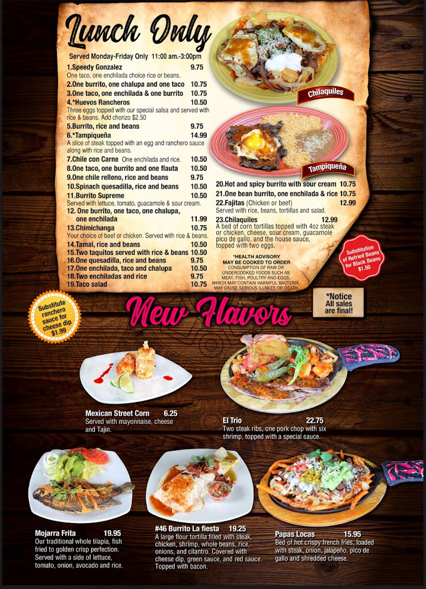 La Fiesta Union City Menu - Image 5